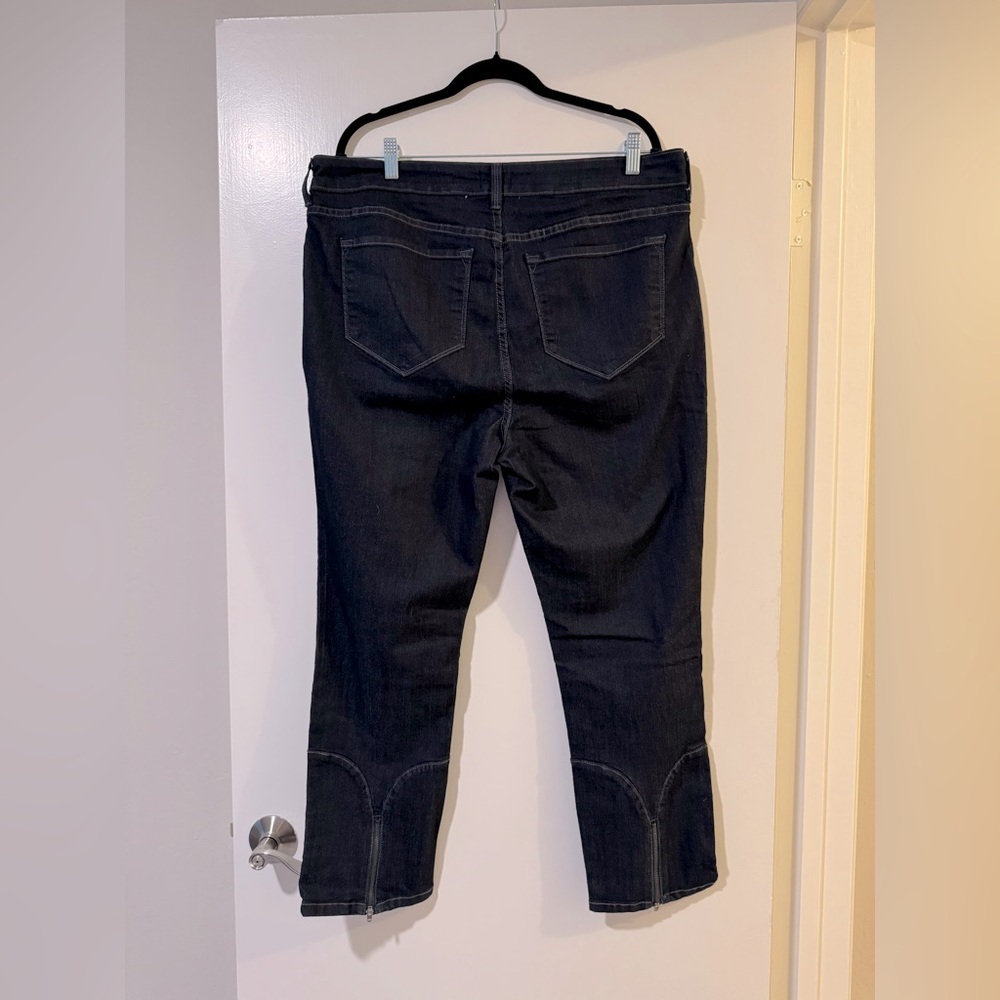 NYDJ Classic dark blue Women's ankle Jeans with ankle zipper 18w - Picture 5 of 7